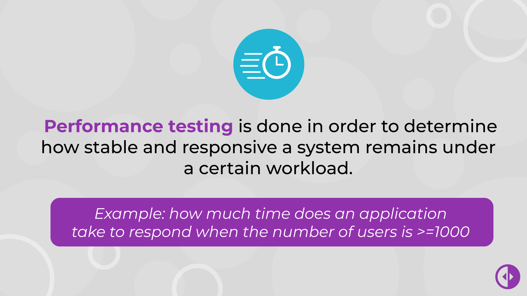 Performance testing done in order to determine stable