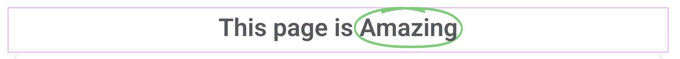 Elementor animated headline widget drawing a circle around a word