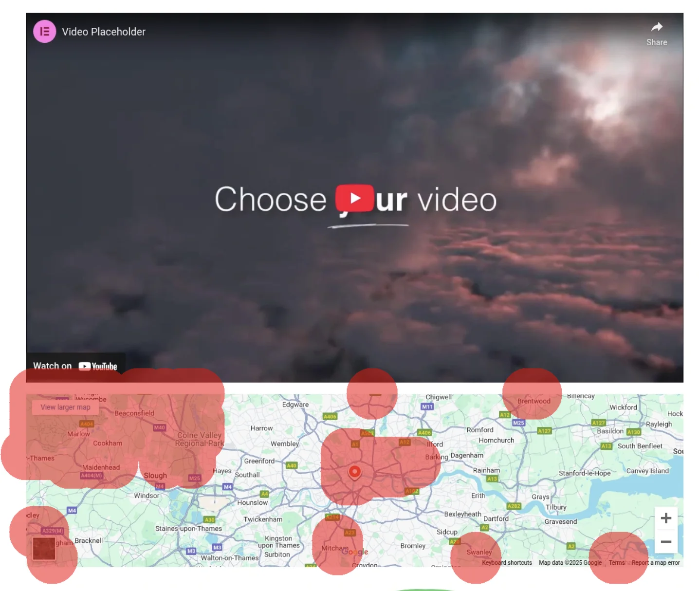 False positives caused by frame changes in Elementor video and map widgets