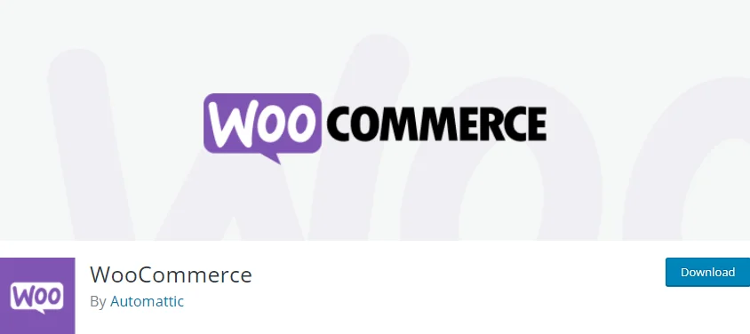 WooCommerce plugin page in the WordPress plugin directory