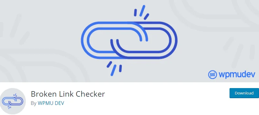 Broken Link Checker plugin listing dead links found on a site