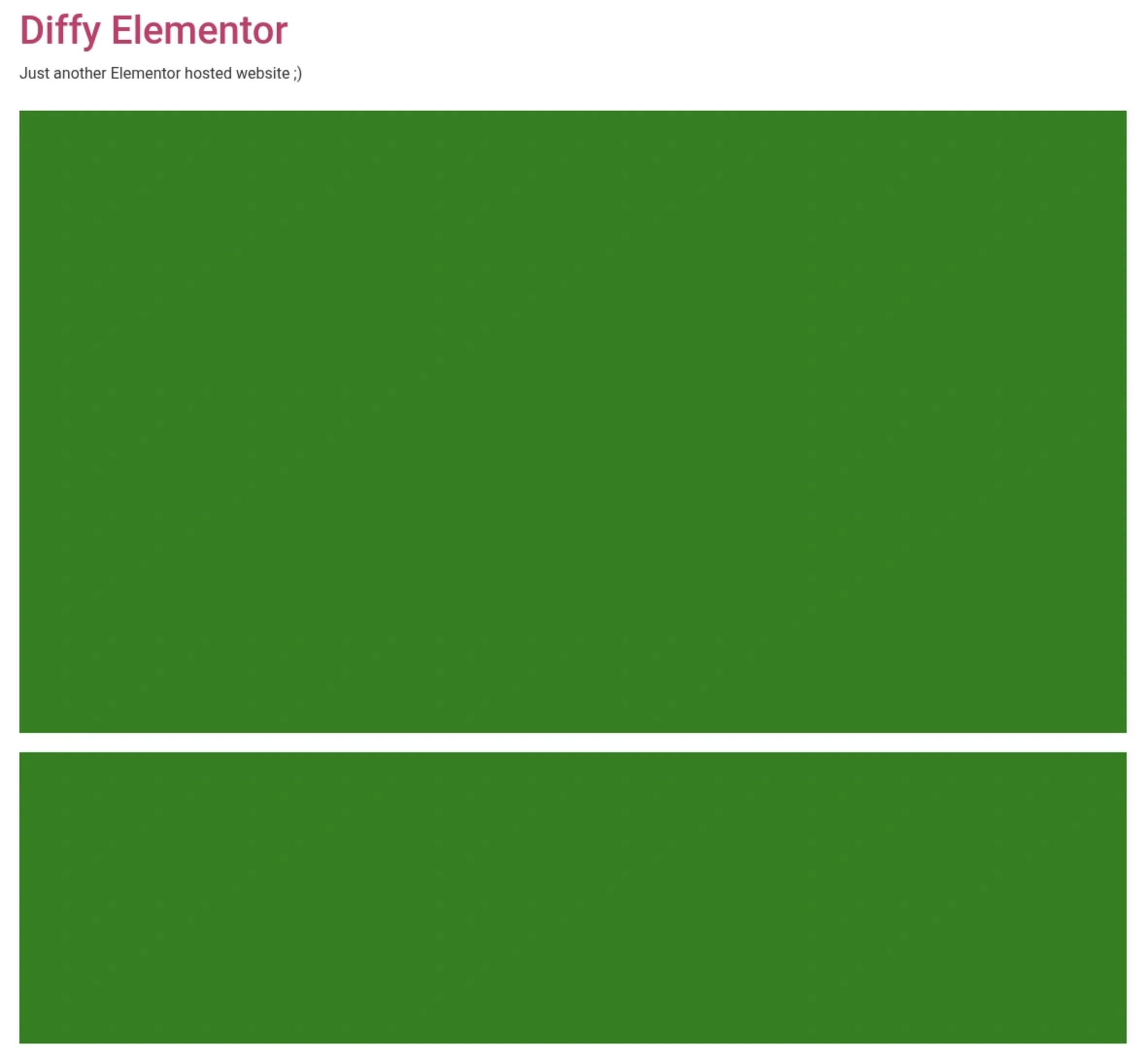 Elementor iframe widgets covered with green masking rectangles