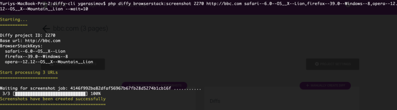 BrowserStack take screenshots