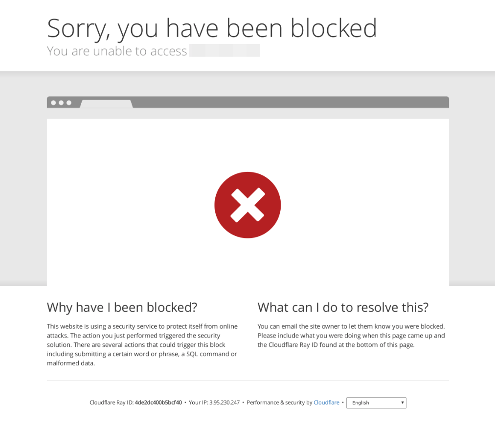 Cloudflare blocking screenshots